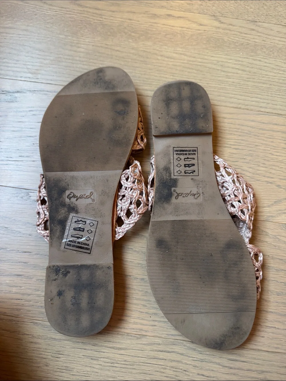 Crochet sandals